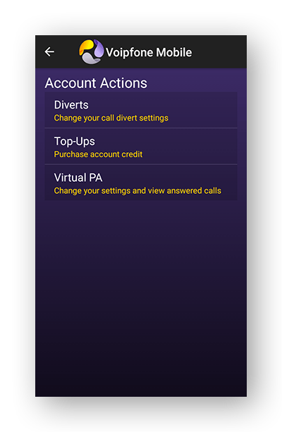 Account Actions
