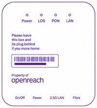 BT openreach ONT Box example