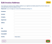 Edit payment details Edit payment details