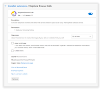 Voipfone Browser Calls Extension Voipfone Browser Calls Extension