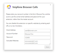 Voipfone Browser Calls Options Voipfone Browser Calls Options