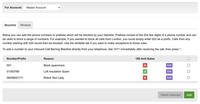 Call Barring Inbound Lists Call Barring Inbound Lists