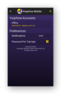 Accounts List Accounts List