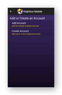 Add/Create Account Add/Create Account