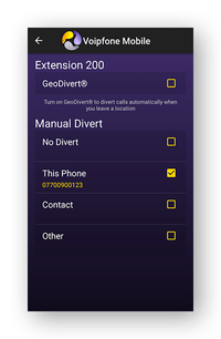 Configure Divert Configure Divert