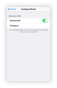 Configure GeoDivert Configure GeoDivert
