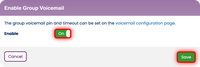 Enabling group voicemail email alerts