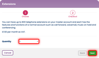 Purchasing an extension