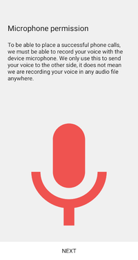 Softphone app microphone permission request Softphone app microphone permission request