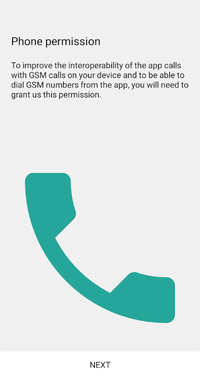 Softphone app phone permission request Softphone app phone permission request