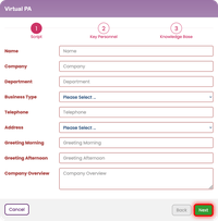 Configuring your Voipfone PA script