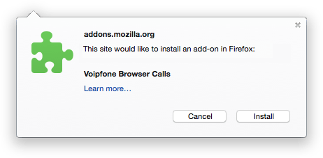 Voipfone Browser Calls Confirm
