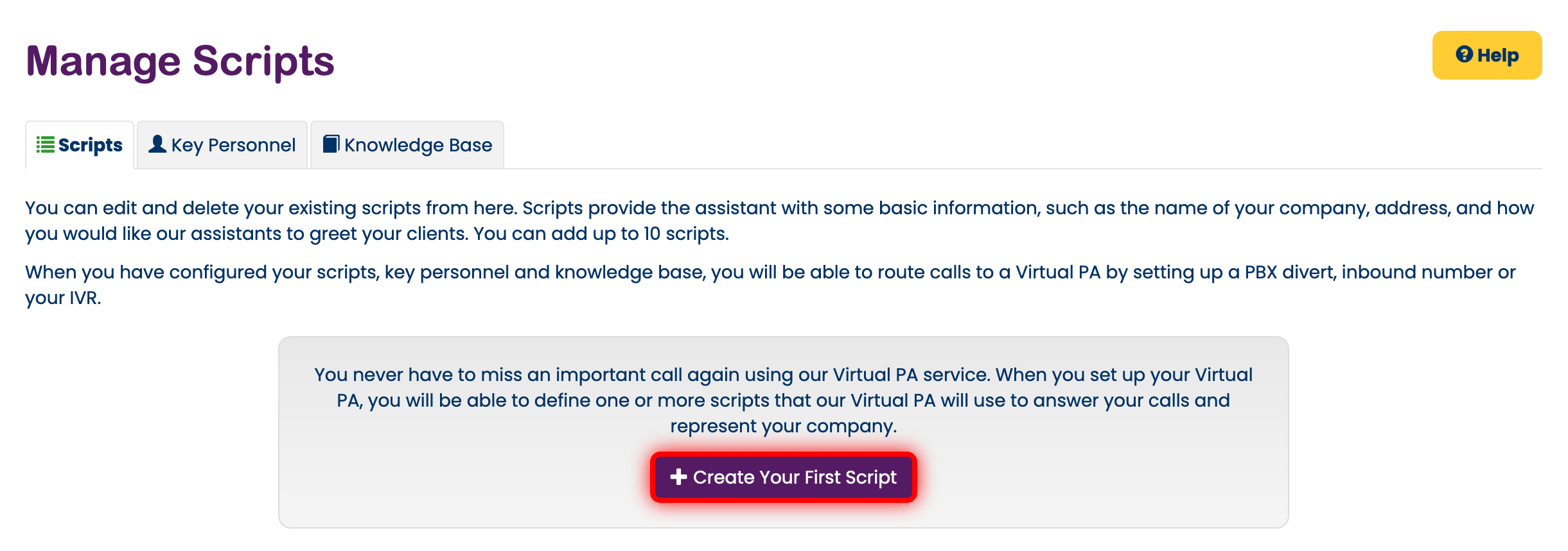 Create your first script Create your first script